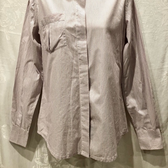 KITON Red White & Blue Striped Shirt 4 Custom Made Equestrian Style $500 - Picture 2 of 8